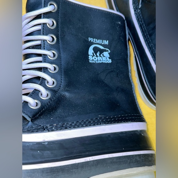 SOREL 1964 Premium Wool Boots Women’s Size 9 Black & Purple - Picture 6 of 11